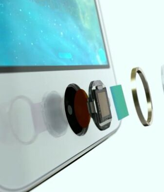 Apple fingerprint reader patent touch id smartphone screen