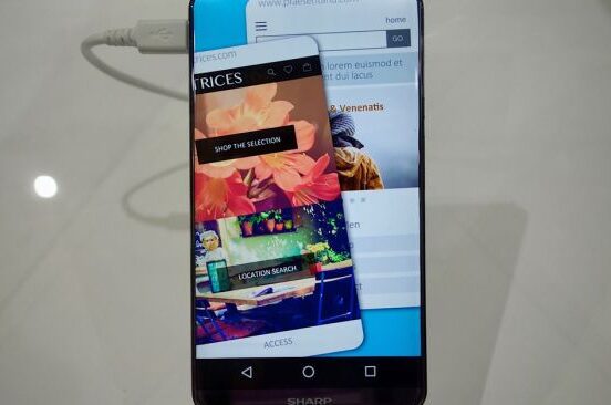 Phone concept sharp aquos curved crystal phones curve be next design could behance