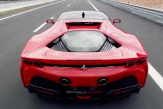 Ferrari sf90 stradale plug in hybrid electric car range specs features