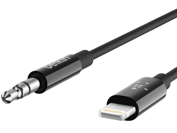 Belkin lightning headphone cables dongle jack