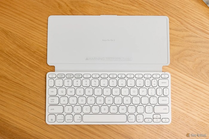 Logitechs keys to go 2 keyboard grows up but is still very lightweight and slim