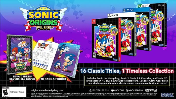 Sonic origins sega hedgehog ps5 xbox
