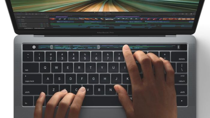 New macbook pro touchscreen strip features rumors bloomberg