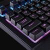 Corsair k68 rgb keyboard waterproof snack proof dust ip32 rated led colors