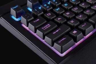 Corsair k68 rgb keyboard waterproof snack proof dust ip32 rated led colors