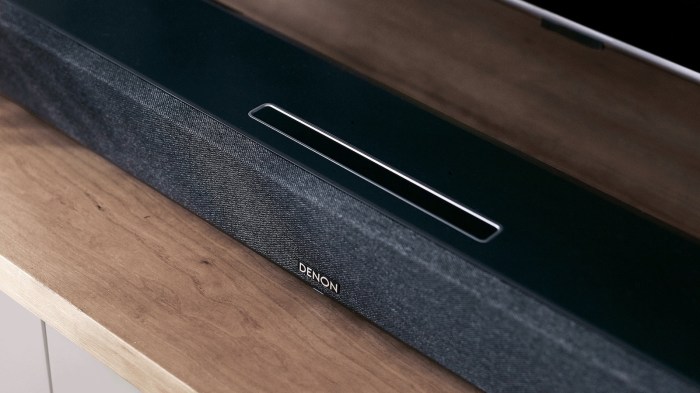Denons home sound bar 550 boasts dolby atmos and alexa smarts