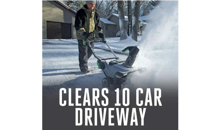 Get a cordless snow blower starting at 209