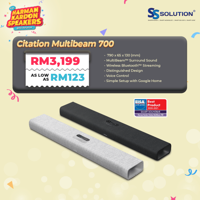 Save 80 off this harman kardon citation multibeam 700 soundbar before its gone