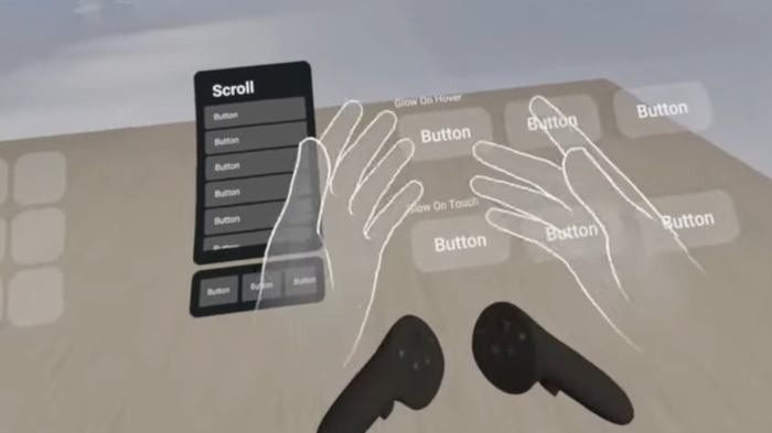 Meta quest pro hand tracking direct touch v50