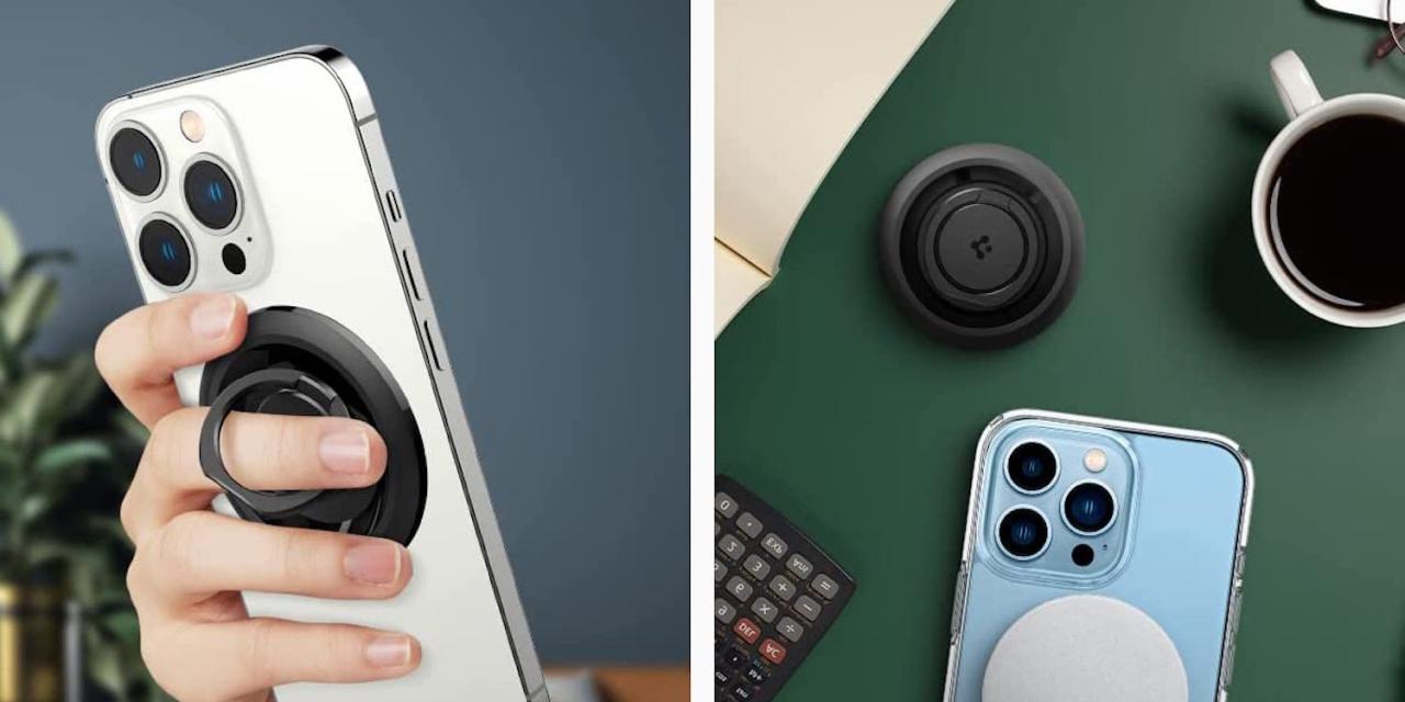 Iphone magsafe spigen ring on android phone
