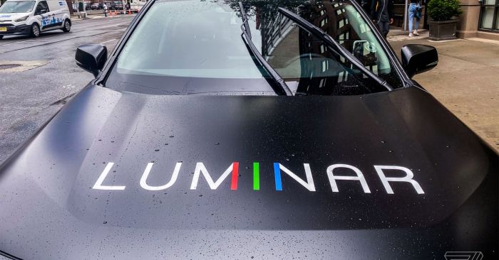 Toyota research institute self driving car luminar