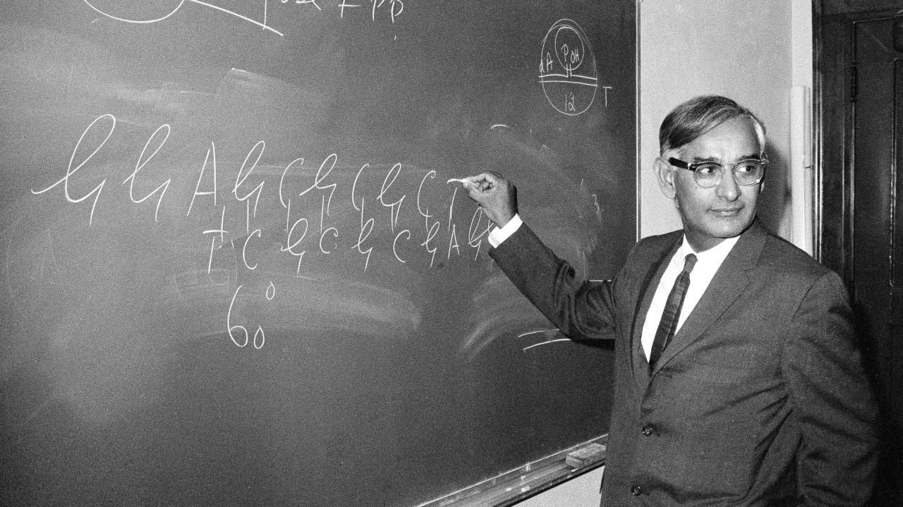 Google doodle nobel prize dna research har gobind khorana