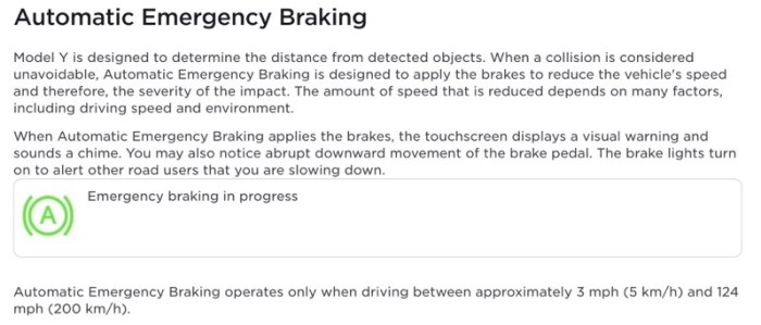 Braking automatic Braking automatic