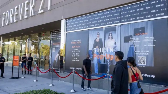 Shein forever 21 deal ecommerce in store returns