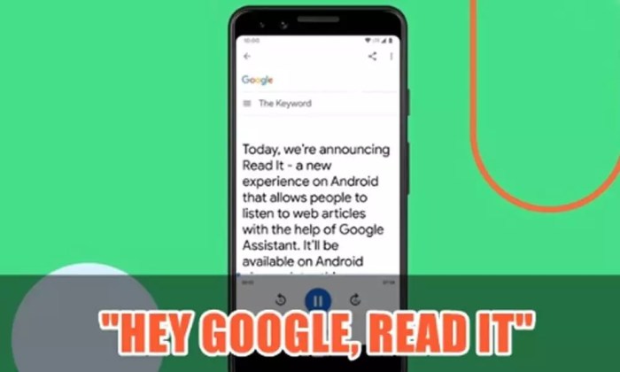 Google assistant can now read web pages out loud all android devices