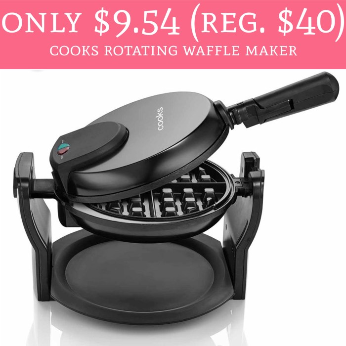 Breakfast and savings are being served with this belgian waffle maker deal for almost 70 off