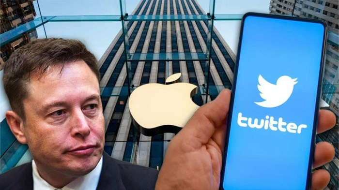 Twitter x ios app store iphone apple elon musk