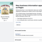 Facebook issue ad verification advertisers pages