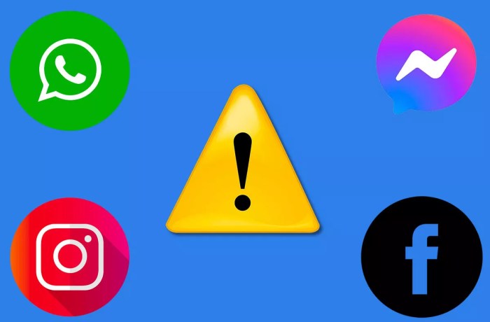 Facebook messenger instagram outage