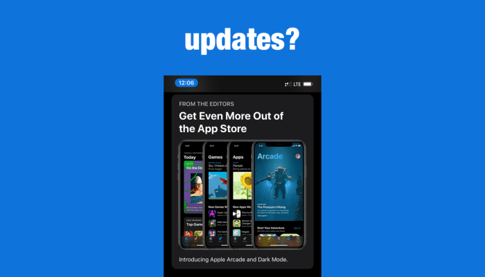 App store ios apps update how updates tutorial manually removed tab apple here can How to update ios 13 app store updates tab apple arcade
