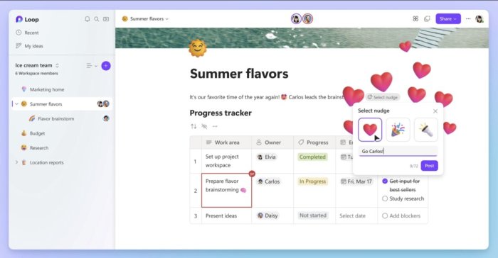 Microsofts loop app is designed to help you collaborate