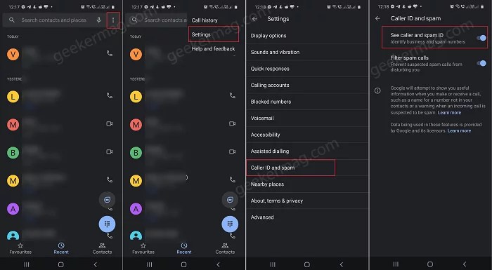 Google phone app verified calls lg samsung context fraud spam reduction