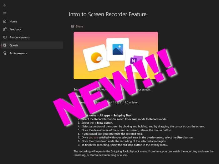 Microsoft windows 11 screen recorder snipping tool