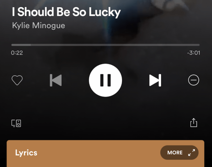 Spotify canzoni testo synced starts finally update questa