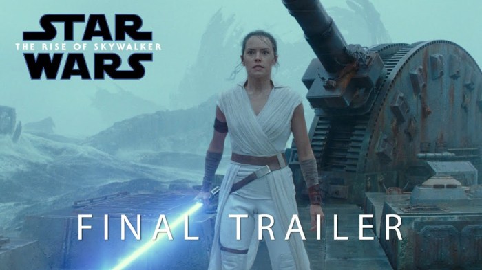 Star wars the rise of skywalker final trailer palpatine kylo ren rey football