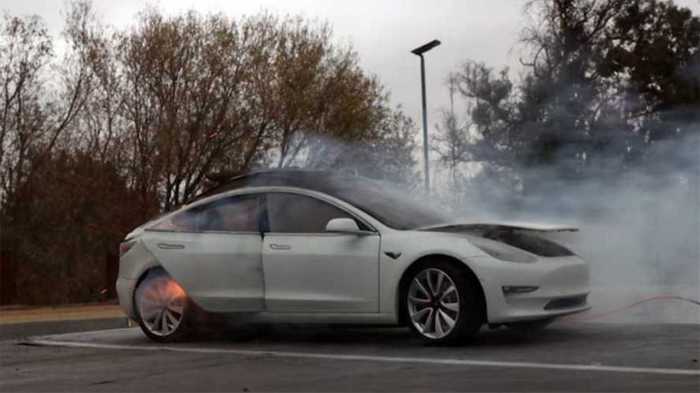 Tesla model s explosion repair bill