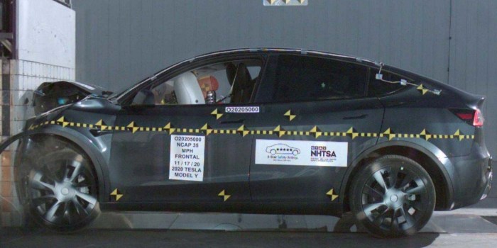 Tesla test crash model nhtsa scores safety rating star Tesla model x crash test nhtsa 5 star rating
