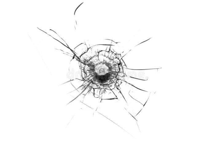 Samsung lawsuit shattered glass bullet hole