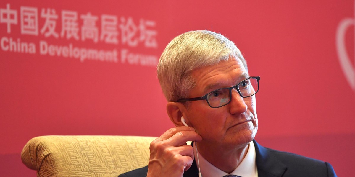 Trump tim cook tariffs samsung china trade war