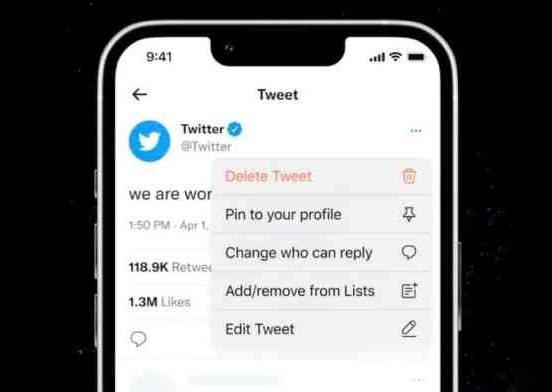 Twitter edit button blue test