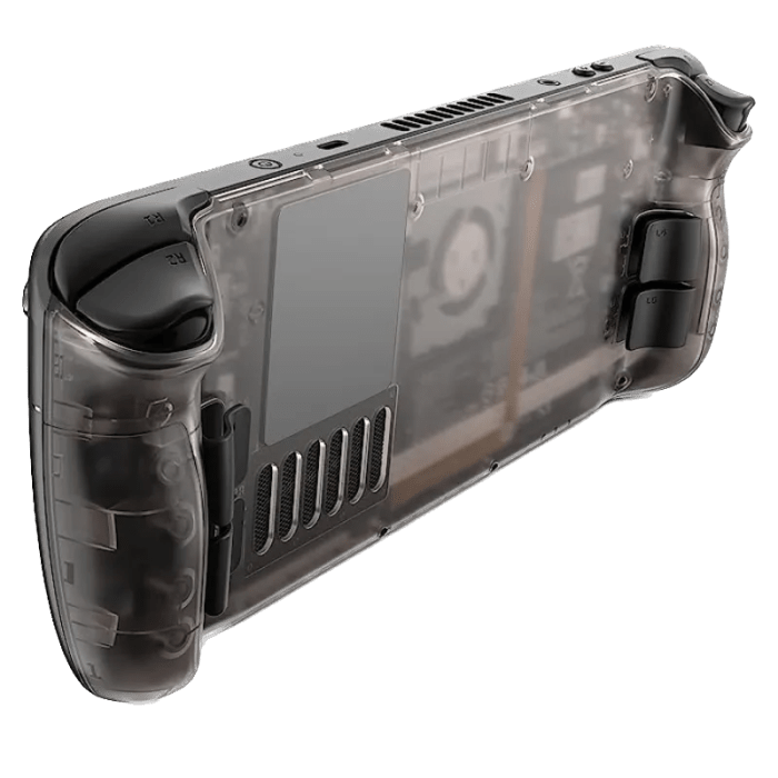 Steam deck jsaux transparent backplate hands on