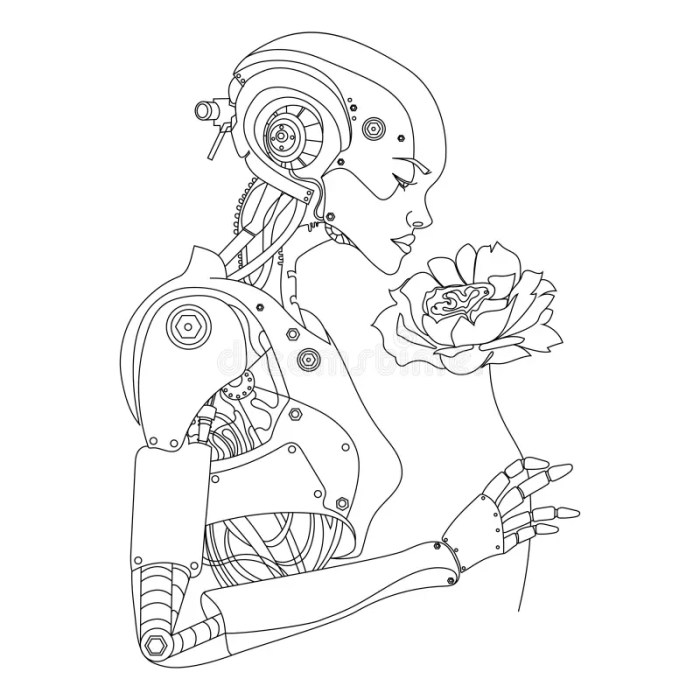 Moth vision night robot flower