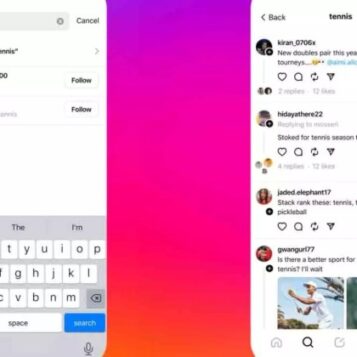 Threads rolling out support search posts