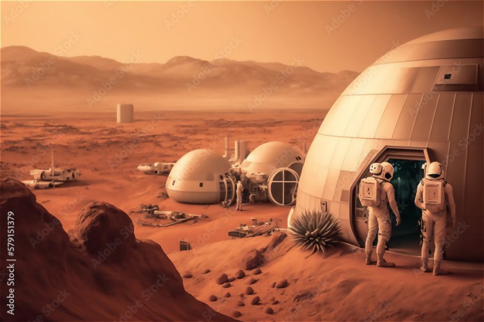 Mars colony space radiation cosmic ray human biology