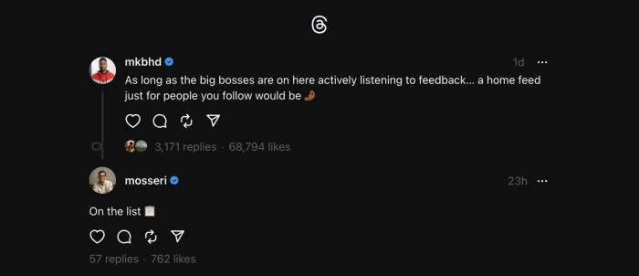 Instagram chronological feed adam mosseri