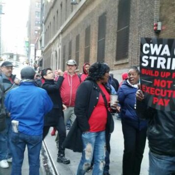 Verizon workers strike in new york city