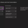 Xbox accessible party chat test speech synthesis transcription