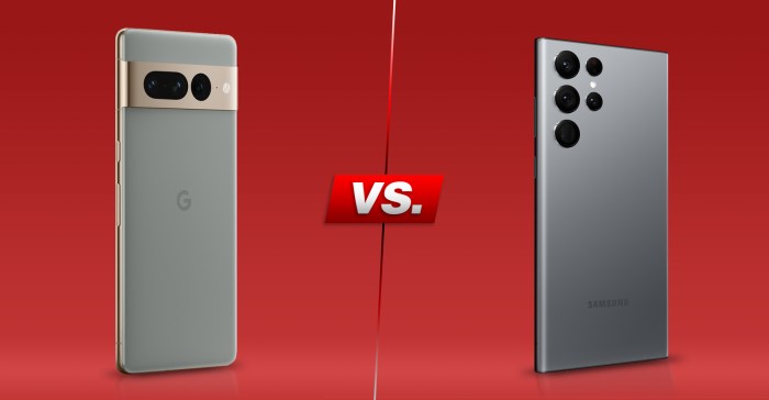 Google pixel 7 vs samsung galaxy s22