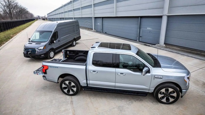Ford pro charging ev f150 lightning e transit commercial