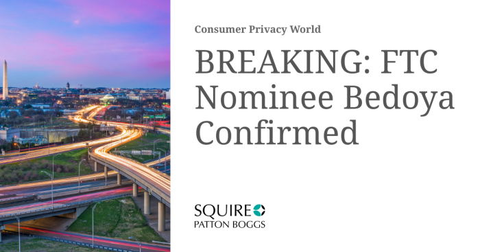 Senate confirms alvaro bedoya to ftc setting stage for more regulation on big tech
