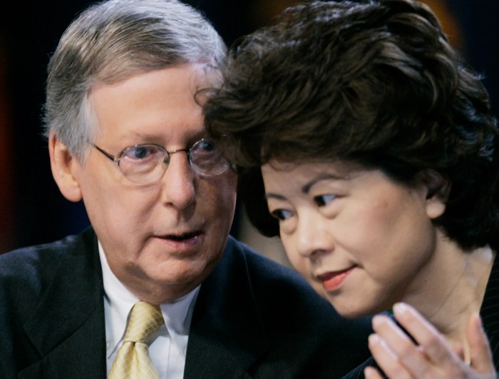 Trump transportation secretary who elaine Elaine chao transportation secretary trump administration