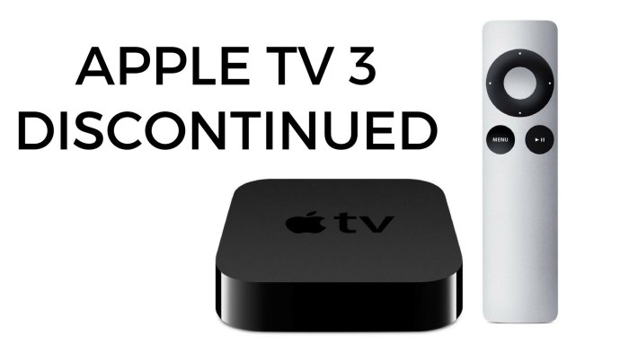 Apple tv discontinued Apple tv 3rd gen discontinued