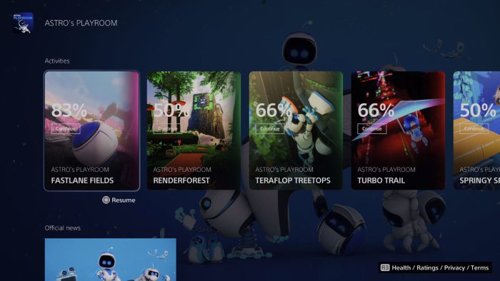 What are activities ps5