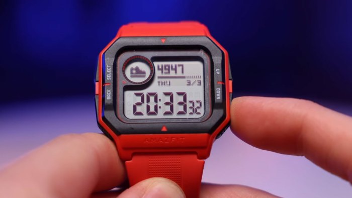 Amazfit neo 40 smartwatch retro design 28 day battery life