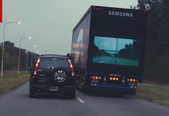 Samsung road safety truck prototype
