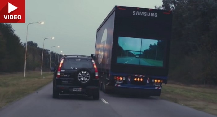 Samsung road safety truck prototype